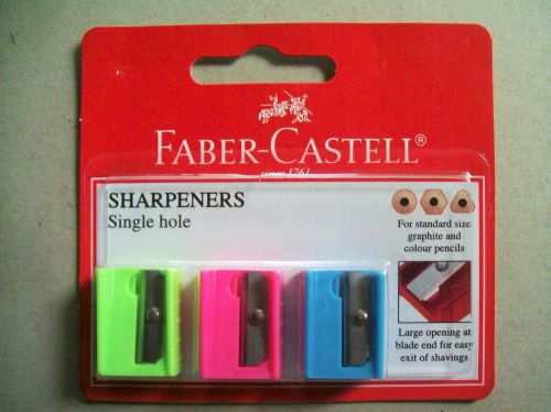 12 Faber Castell Pencil Sharpeners 5848 Assorted New