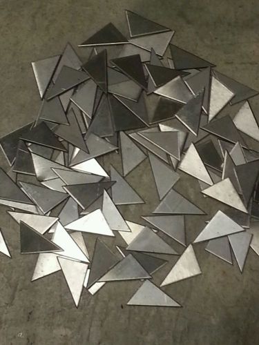 Weld gusset 8+ pieces 3/4&#034; x 1&#034;+- 18 ga stainles steel plate, metal sheet 304