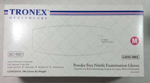 Tronex Nitrile Examination gloves 9010-20 Size Medium  4 Bent  Boxes Of 100