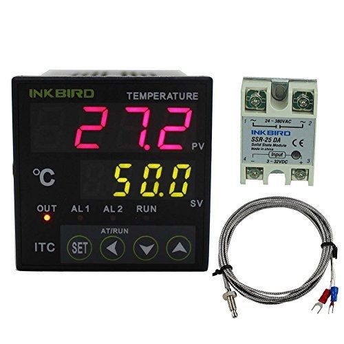 Inkbird Digital PID Temperature Controller Thermostat with Omron Relay DIN 1/16