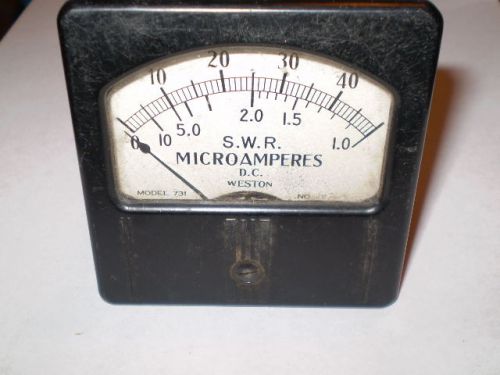 S.W.R. Microamperes D.C. Weston gauge model 731