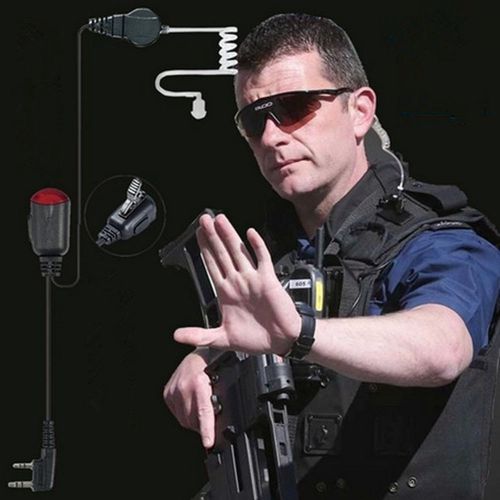 Cool FBI Style Cool Headset Earphone Earpiece Talkabout Radio Walkie Talkie 2Pin