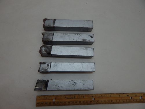 Carbide tip lathe cutting tools 1&#034; x 1&#034; x 6&#034; long C16 K68 Qty 5