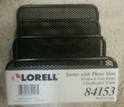 Lorell 84153 vertical sorter, 5-5/8&#034;x3-1/8&#034;x5-1/4&#034;, black mesh for sale