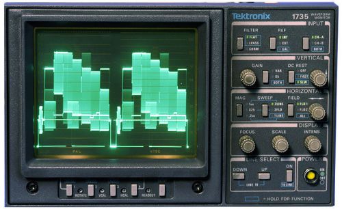 Tektronix 1735 Analog Waveform Monitor PAL/NTSC Dual Standard Monitoring