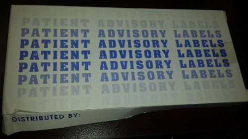 BOX OF 1000 RX Systems Prescription Warning Labels