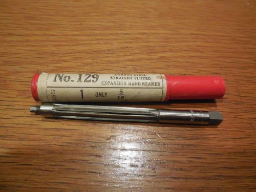 New cleveland  no.129  carbon steel straight fluted expansion hand reamer 5/16&#034; for sale
