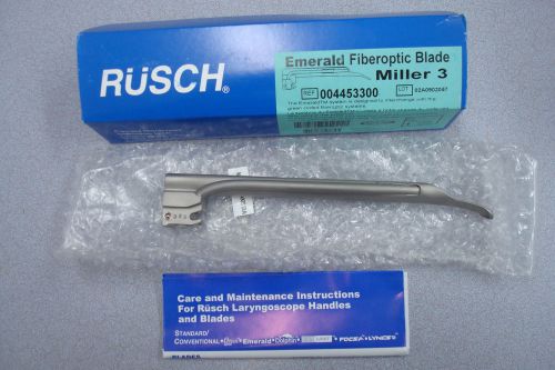 RUSCH EMERALD FIBER OPTIC BLADE~ MILLER 3 REF:004453300
