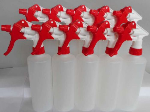 Trigger sprayer bottle red, ten pack, spray bottle, heavy duty, industrial for sale