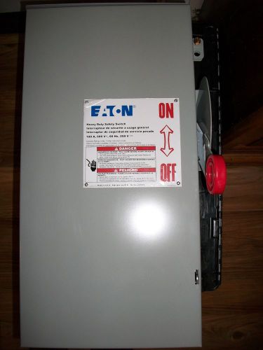 Eaton Heavy Duty Safety Switch Disconnect 100A@600V , Factory  Interlock
