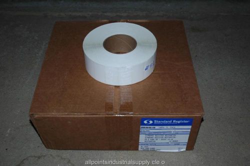 Standard register thermal transfer 2x1 3 core labels rolls perforated l016 sl522 for sale