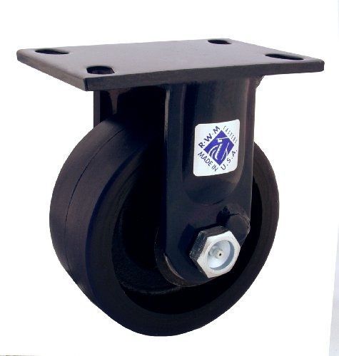 Rwm casters 75 series plate caster, rigid, kingpinless, phenolic wheel, roller for sale
