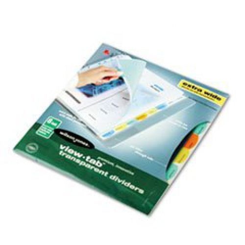 Wilson Jones View-Tab Index Dividers, 8-Tab, Extra Wide Square, Letter,