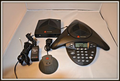 Polycom SoundStation 2W Wireless Conference Phone 2201-67880-022 COMPLETE WDCT