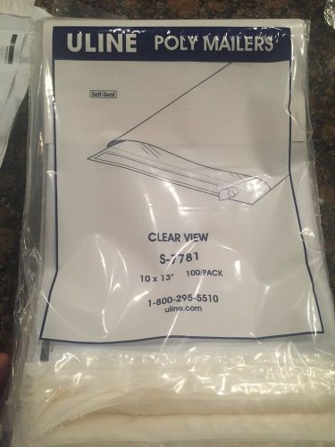 (550) Clear View Poly Mailers Self Sealing 10&#034; x 13&#034; 100/Case 3.0 Mil Thick
