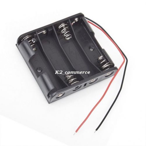 Battery Box Slot Holder Case for 4 Packs Standard AA 2A Batteries Stack 6V K2