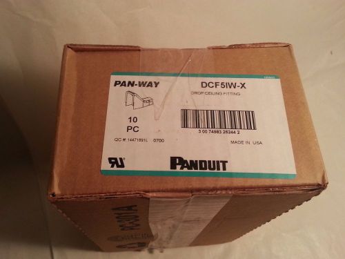 Panduit dcf5iw-x drop celing/entrance end fitting for ld5 raceway box of 10 for sale