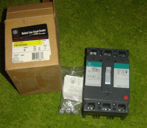 HERE is ONE GENERAL ELECTRIC THREE POLE 30 AMP model TEB132030WL in ORIGINAL BOX
