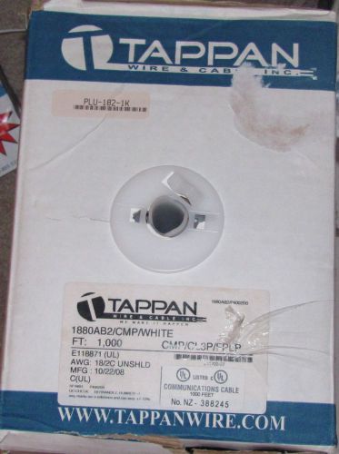 TAPPAN 1880AB2/CMP/WHITE 18/2C Wire CABLE Cmp Non Shld Tap 950 ft 18 awg