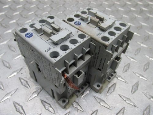 Pair of ab allen bradley 100-c09*10 ser a electrical contactor for sale