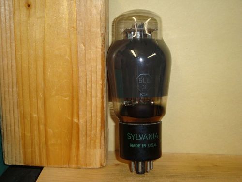 ONE TESTED GREAT SYLVANIA 6L6G-GT SHAPE BEAM POWER TUBE-SMOKED GLASS-EXCELLENT