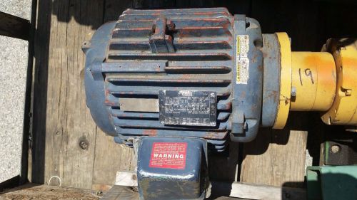 Leeson 15 HP Electric Motor, 3 phase