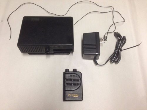 Low Band Motorola Minitor III NSV Pager 33-36.9 MHz W/ Amplified Charger!