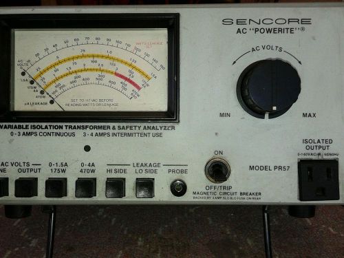 Sencore PR57 Variable Isolated AC Power Supply