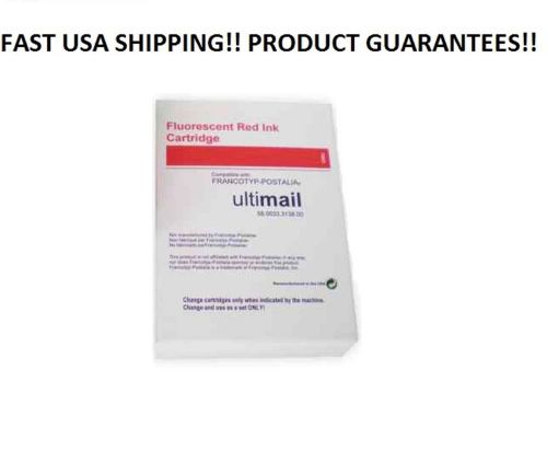 Ultimail 60/65/90/95 Postage Ink Cartridge 2pk/Two Pack Francotyp Postalia Red
