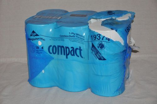 Georgia-pacific 19374 coreless compact toilet paper 2ply 18 pack for sale