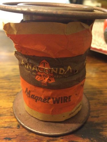 Vintage Bare Copper Magnet Wire Anaconda Wire &amp; Cable Co. 12 Bare 1/4# Spool