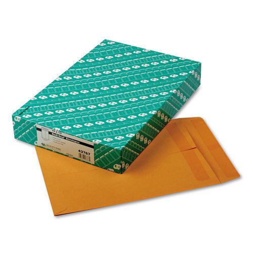 Quality Park QUA43767 Brown Redi-Seal Catalog Envelope, 10 x 13, Brown Kraft,