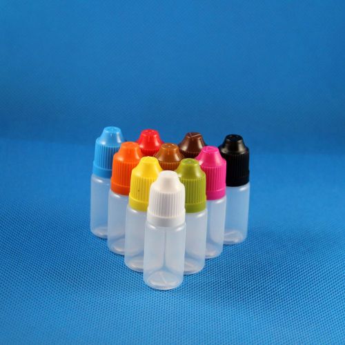 100 * 8ML LDPE Plastic Dropper Bottles Child Proof Cap Vape Vapor E Liquid Drop