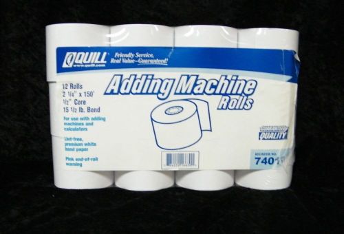 Quill Brand Adding Maching Rolls 12 Count