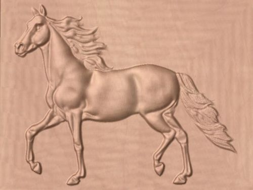 six models horses Gcode  mach3 3d art relief for cnc router 1/8 or 3mm bit