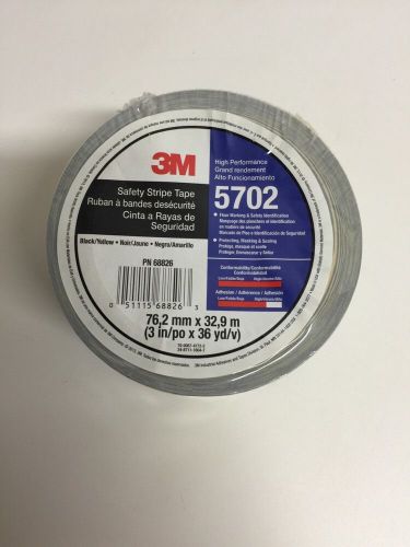 3M(TM) Safety Stripe Tape 5702 Black/Yellow, 3 in x 36 yd 5.4 mil Free Ship Seal