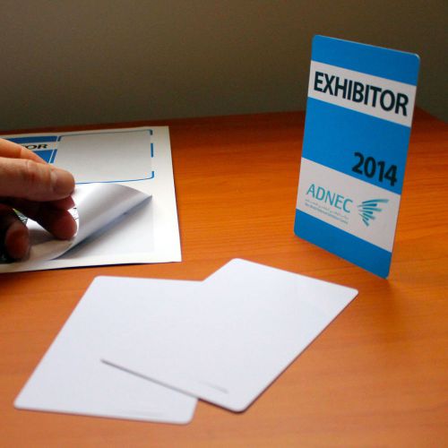 Merchandising Promotional Whiteboard Display Cards with Adhesive Photo Paper