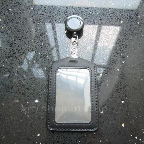 ID Card Holder Reels Retractable Badge Strap Lanyard YOYO VL clear window