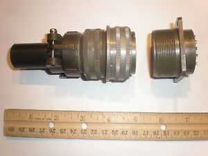Used - ms3106a 28-16p (sr) with bushing and ms3102a 28-16s - 20 pin mating pair for sale