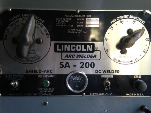 SHOP LOT OF LINCOLN SA 200&#039;S, REFURBISHED &amp; PART REFURBISHED WITH TONS OF PARTS