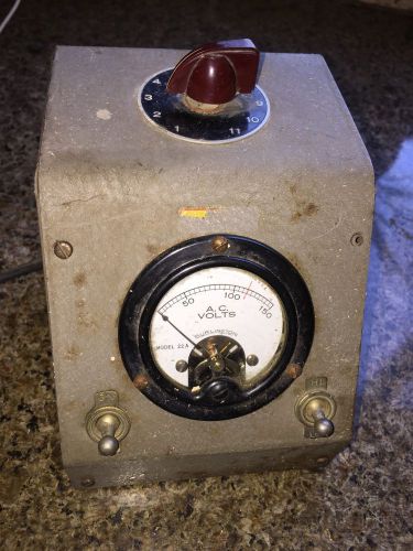 Vintage Burlington Voltmeter Model 22A 22 A Volt Meter