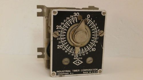 INDUSTRIAL TIMER CORP 0-30 MINUTES 220V/60CY CSF-30M