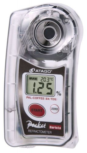 Atago digital “pocket” refractometer pal-coffee brix 0-25,tds 22%(bx/tds)japan for sale