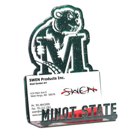 SWEN Products MINOT STATE BEAVERS Metal Business Card Holder