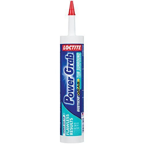 Loctite 1363138 10 fluid ounce cartridge power grab tub surround adhesive  white for sale
