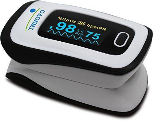 Innovo Deluxe Fingertip Pulse Oximeter Plethysmograph Perfusion Index