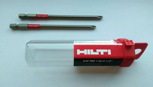 2 TIPS, GENUINE HILTI SMD 57 COLLATED SCREWGUN PART BIT 116 MM LONG.