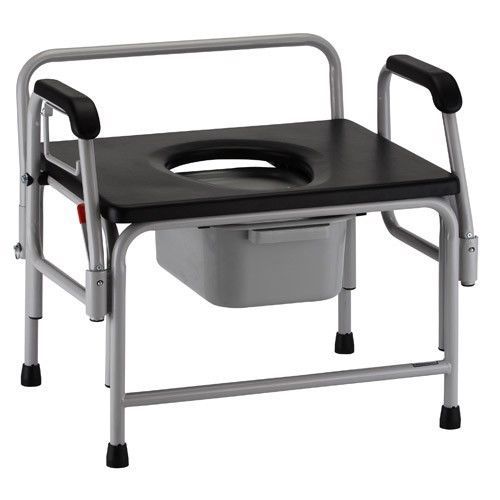 Bariatric drop-arm commode, 800 lb. capacity, free ship, no tax, #8590 for sale
