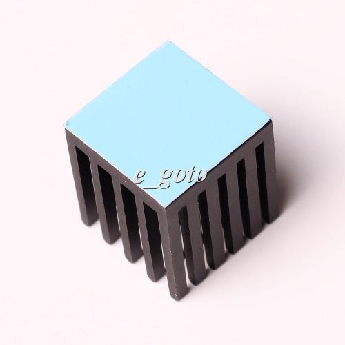 Ic heat sink aluminum 22x22x25mm 22*22*25mm cooling fin 3m8810 adhesive for sale