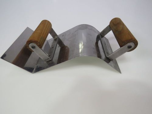 Kraft Tool Concrete Curb &amp; Gutter Trowel Stainless Steel CF 513